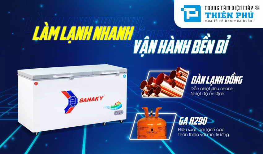 Bí quyết sử dụng tủ đông Sanaky VH-6699W2K hiệu quả và tiết kiệm điện