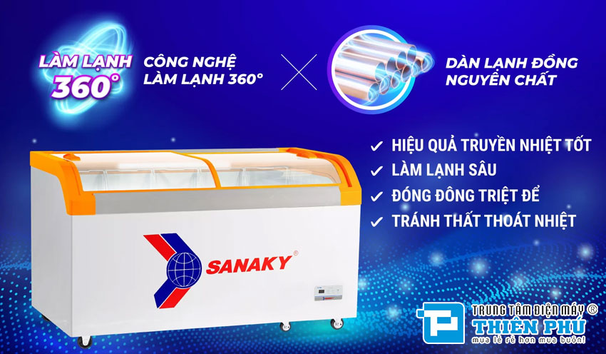 Tủ Đông Sanaky VH-899KA 1 Ngăn 500 Lít