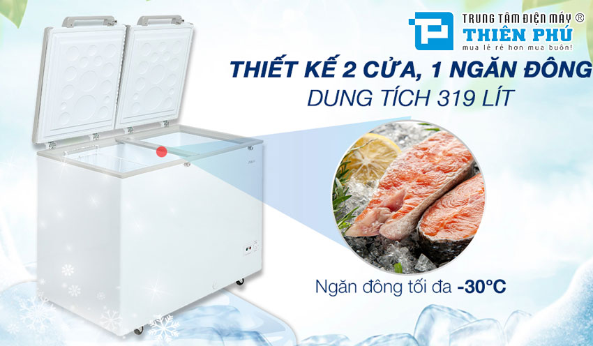 Tủ Đông Aqua Inverter AQF-C4201E 1 Ngăn 319 Lít