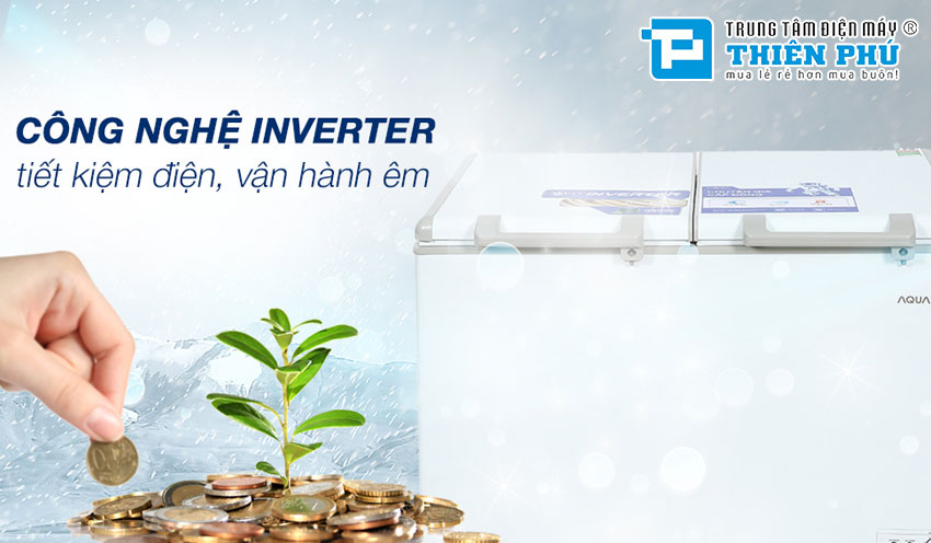 Tủ Đông Aqua Inverter AQF-C4201E 1 Ngăn 319 Lít