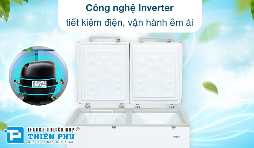 Tủ Đông Aqua Inverter AQF-C4202E 2 Ngăn 295 Lít