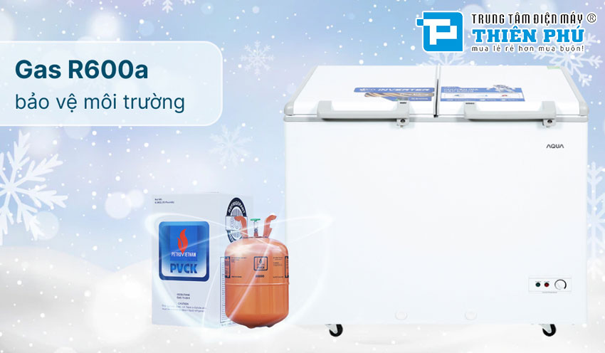 Tủ Đông Aqua Inverter AQF-C4202E 2 Ngăn 295 Lít