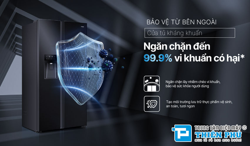 Tủ Lạnh Aqua Inverter AQR-SA541XA(FB) 570 Lít