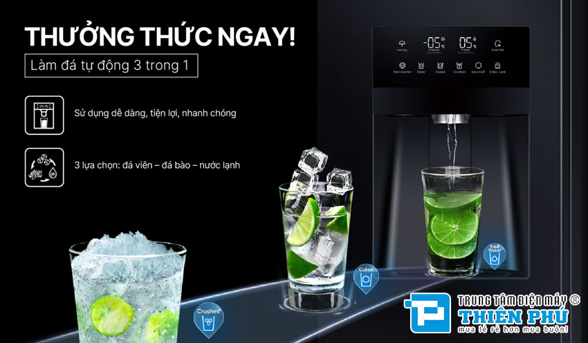 Tủ Lạnh Aqua Inverter AQR-SA541XA(FB) 570 Lít