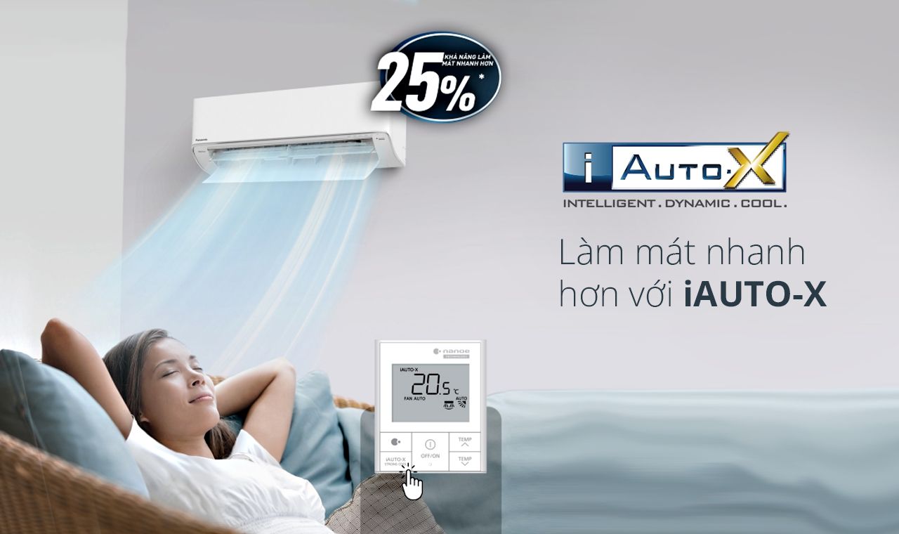 Làm mát hiệu quả với điều hòa Panasonic inverter CU/CS-U18ZKH-8