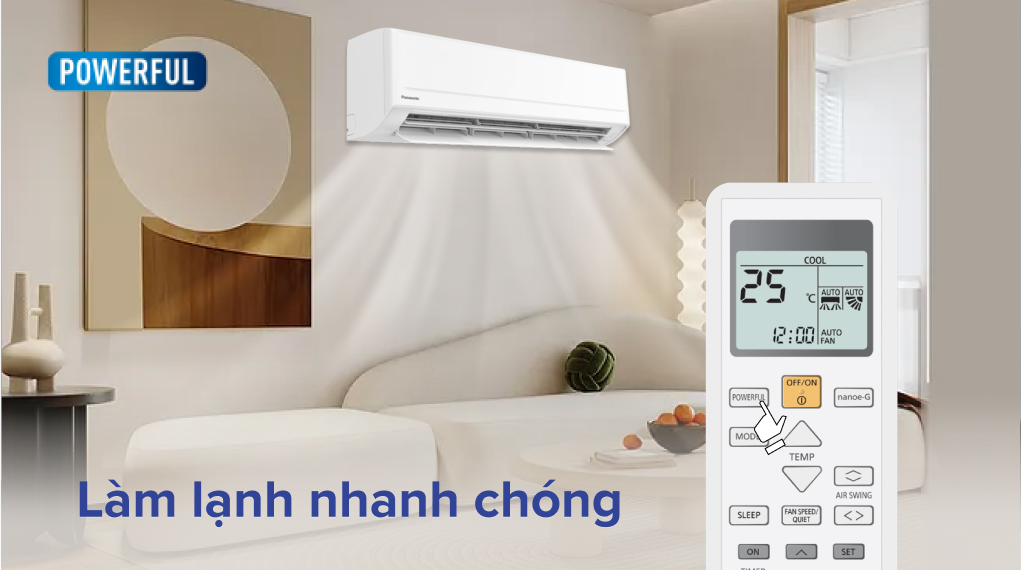 5 ưu điểm thu hút khách ở điều hòa Panasonic 1 chiều 9000btu CS-N9AKH-8