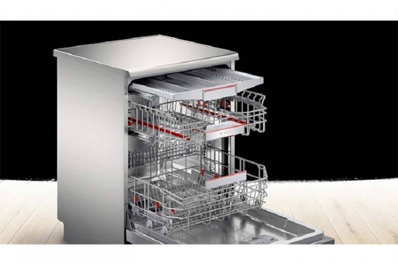 Máy rửa bát Bosch SMU6ECS57E có sấy tự động mở cửa không?