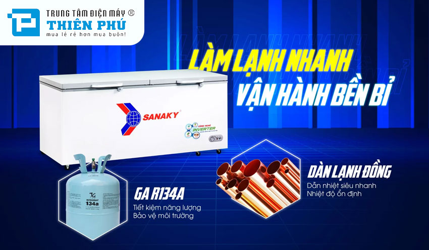 Tủ Đông Sanaky Inverter VH-8699HY4K 1 Ngăn 860 Lít