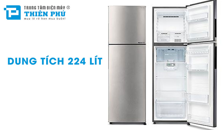 Tủ Lạnh Sharp Inverter SJ-X252AE-DS 2 Cánh 224 Lít