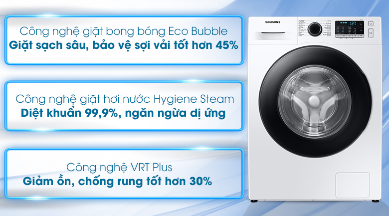 Khám phá những công nghệ nổi bật trên máy giặt Samsung WW10TA046AE/SV 10kg