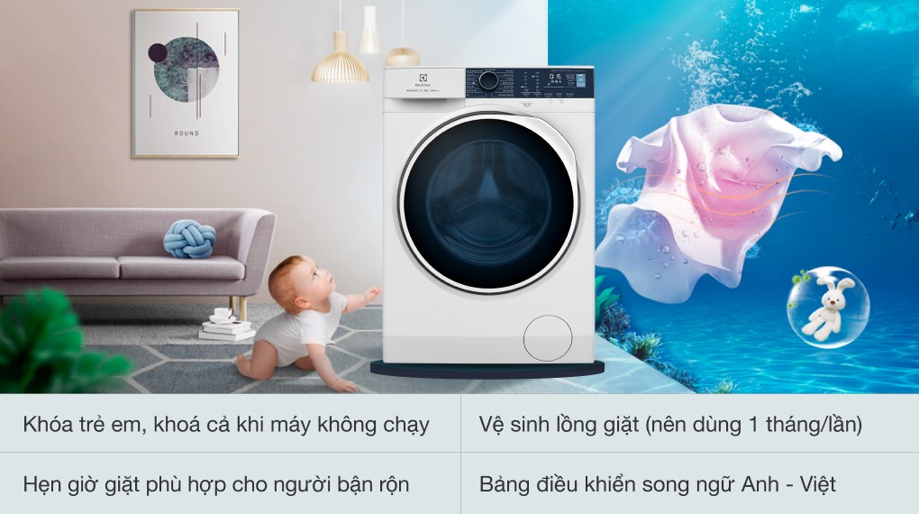 máy giặt Electrolux EWF8024P5WB 8kg