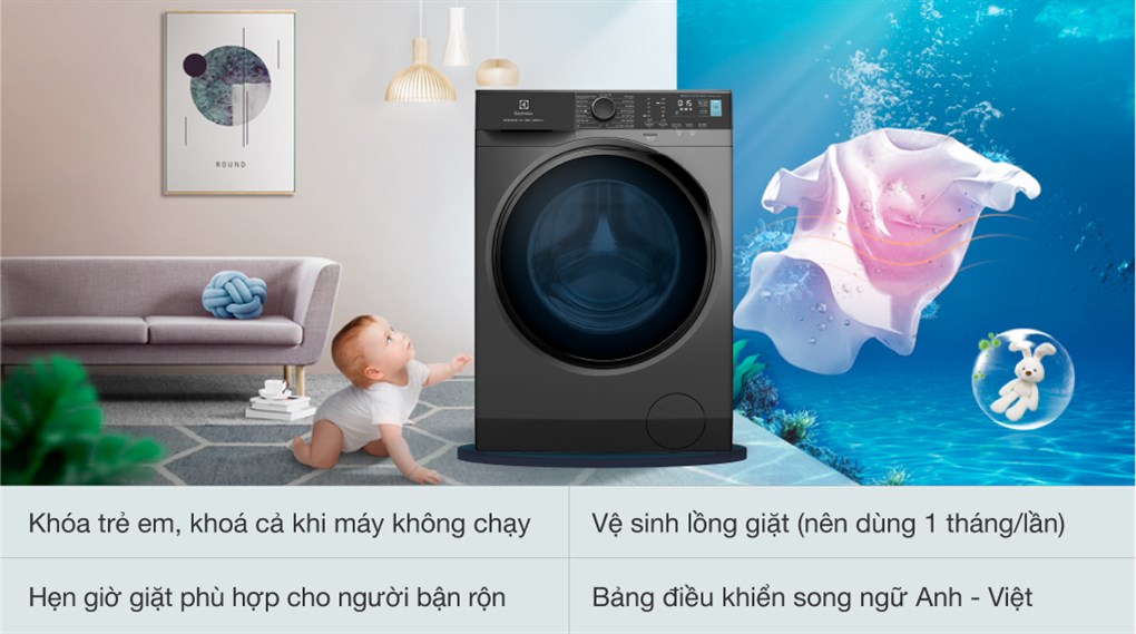 máy giặt Electrolux inverter EWF8024P5SB 8kg
