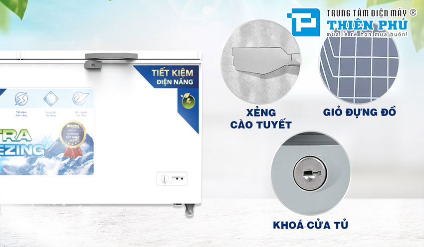 Tủ Đông Funiki Hòa Phát HPF AD6544.1 Dàn Đồng 2 Cánh 544 Lít