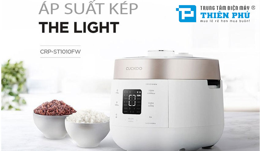 Nồi Cơm Điện Tử Áp Suất Kép Cuckoo CRP-ST1010FW 1.8L