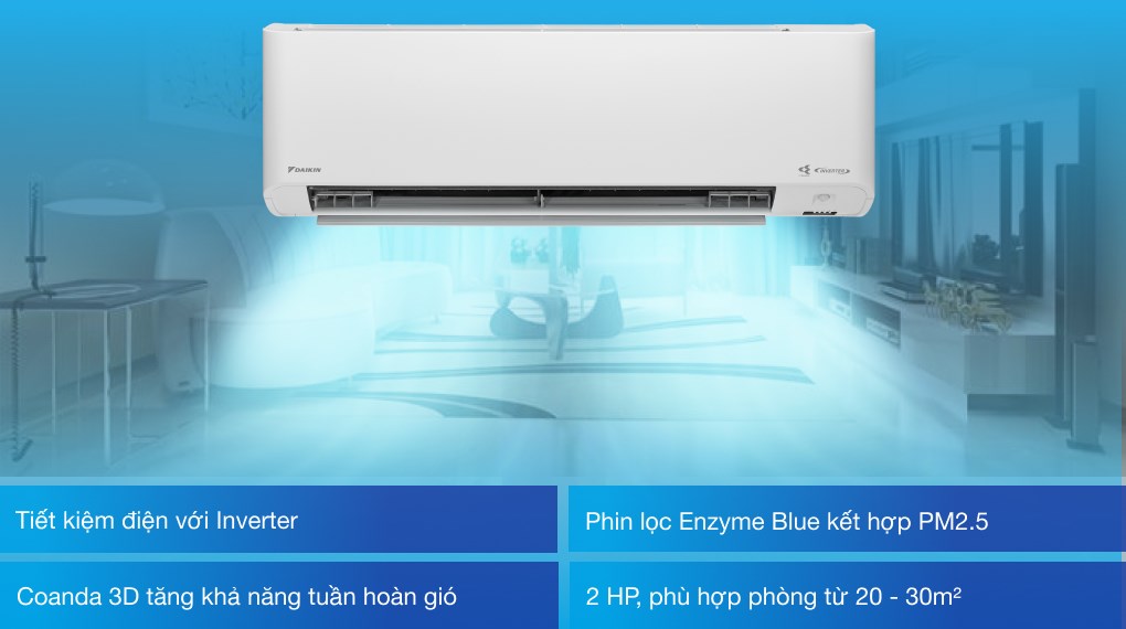 Tìm hiểu nguồn gốc xuất xứ điều hòa Daikin 1800btu 2 chiều FTXM50XVMV