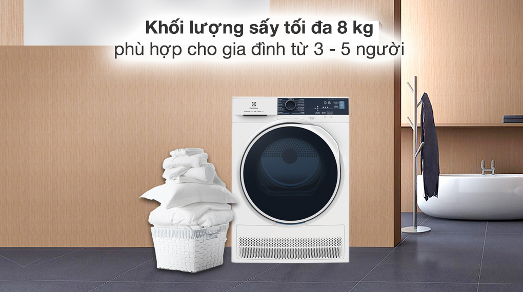 Top 3 máy sấy quần áo Electrolux từ 10 - 14 triệu tốt đáng mua nhất hiện nay