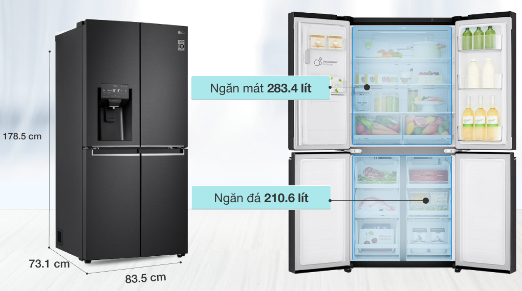 Top 3 tủ lạnh LG 4 cánh cực chất lượng từ 18 - 25 triệu đáng sở hữu nhất