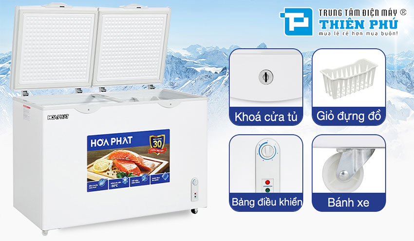 Tủ Đông Funiki Hòa Phát HPF AD6352 1 Ngăn Đông 352 Lít