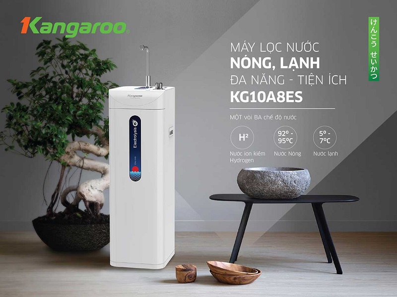 Review máy lọc nước Kangaroo nóng lạnh KG10A8ES 7 lõi