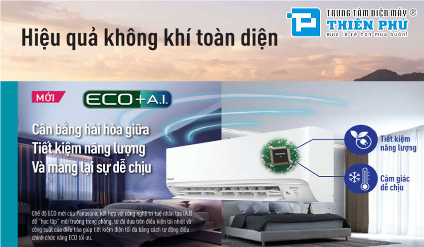 Tìm hiểu công nghệ AI ở chế độ Eco giúp điều hòa Panasonic inverter tiết kiệm điện