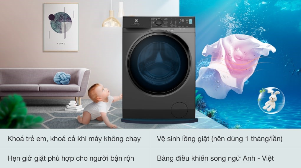 máy giặt Electrolux EWF9024P5SB 9kg