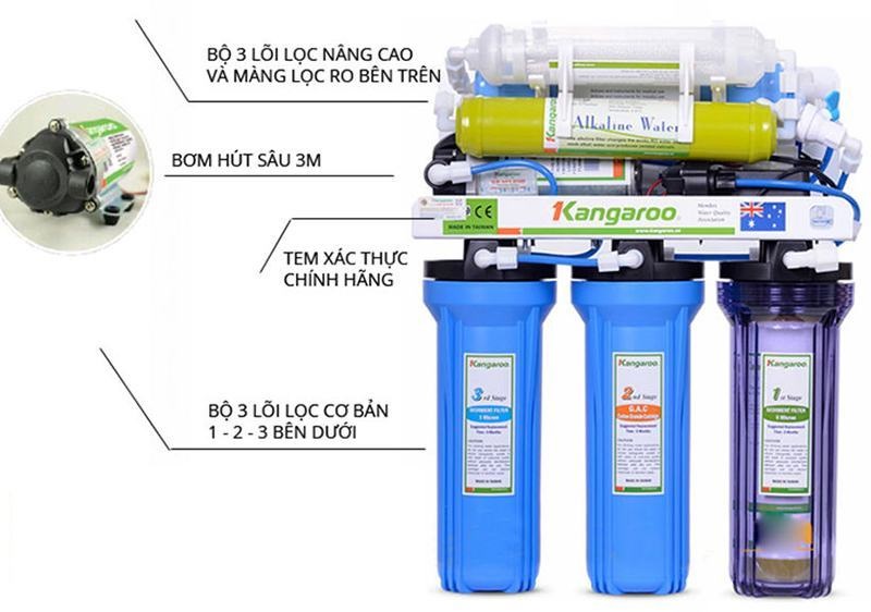 Máy lọc nước RO Kangaroo KG104AKV giá bao nhiêu? Mua hàng chính hãng ở đâu?