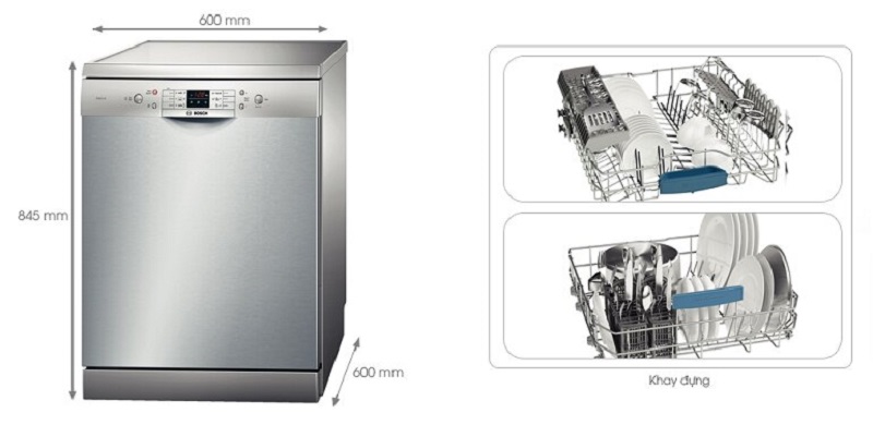 Máy rửa bát Bosch Serie 6 có mấy loại? Giá loại rẻ nhất bao nhiêu tiền?