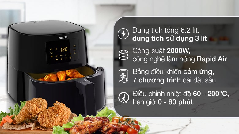 Ưu và nhược điểm Nồi chiên không dầu Philips HD9270/90