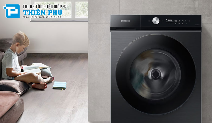 Máy Giặt Sấy Samsung Inverter Bespoke Giặt 21Kg Sấy 12Kg WD21B6400KV