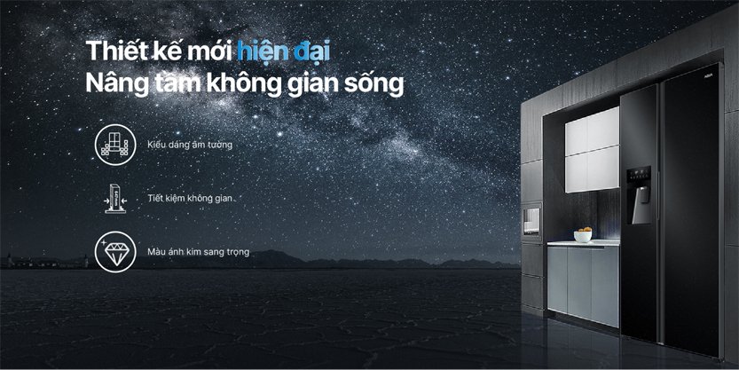tủ lạnh Aqua inverter AQR-SA541XA(FB)