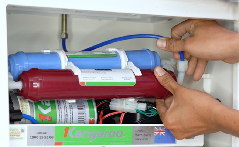 4 cách xử lý khi máy lọc nước Kangaroo bơm chảy nước đầu ra yếu