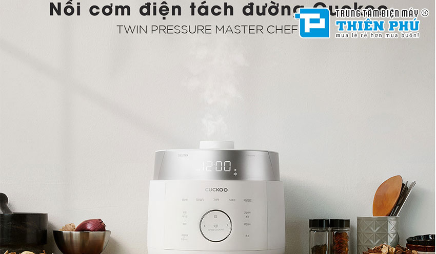 Nồi Cơm Điện Cao Tần Áp Suất kép Cuckoo CRP-LHLR1010FW 1.8 Lít