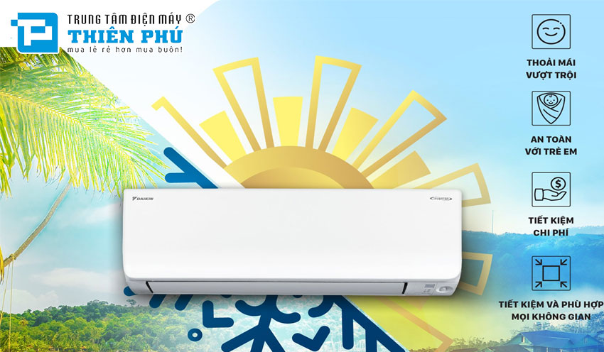 Sống khỏe hơn với điều hòa Đaikin 12000btu 2 chiều FTXM35XVMV đa năng