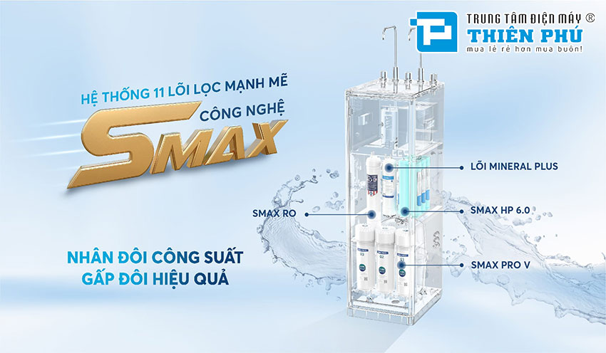 Máy Lọc Nước Nóng Lạnh Karofi KAD-D528 11 Lõi