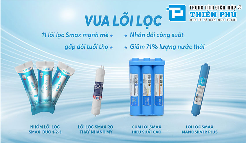 Máy Lọc Nước Nóng Lạnh Karofi KAD-D66S