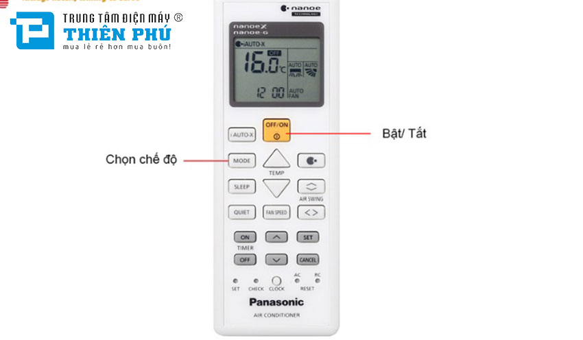 Hướng dẫn sử dụng các chức năng trên điều khiển điều hòa Panasonic CU/CS-N24ZKH-8