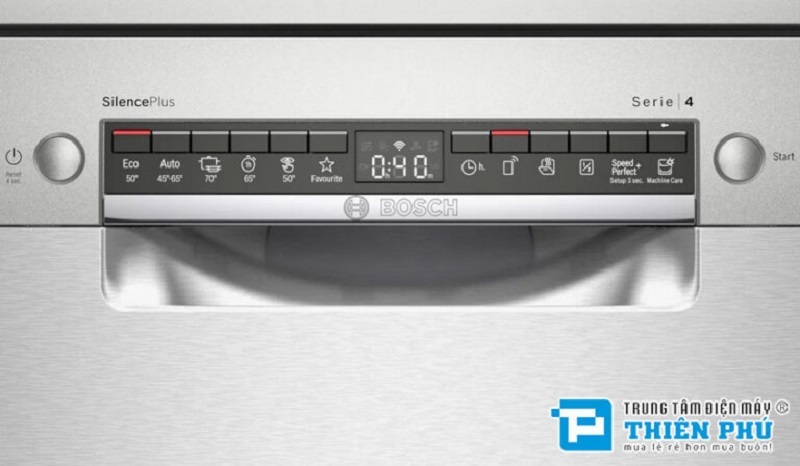 Cách chỉnh muối máy rửa bát Bosch Serie 4 SMS4ECI14E chi tiết dễ làm