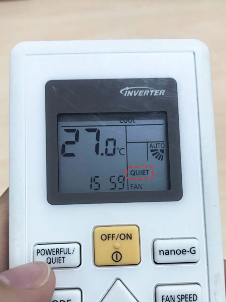 Chế độ Quiet trên điều hòa Panasonic CU/CS-YZ18XKH-8 là gì? Cách sử dụng như thế nào?