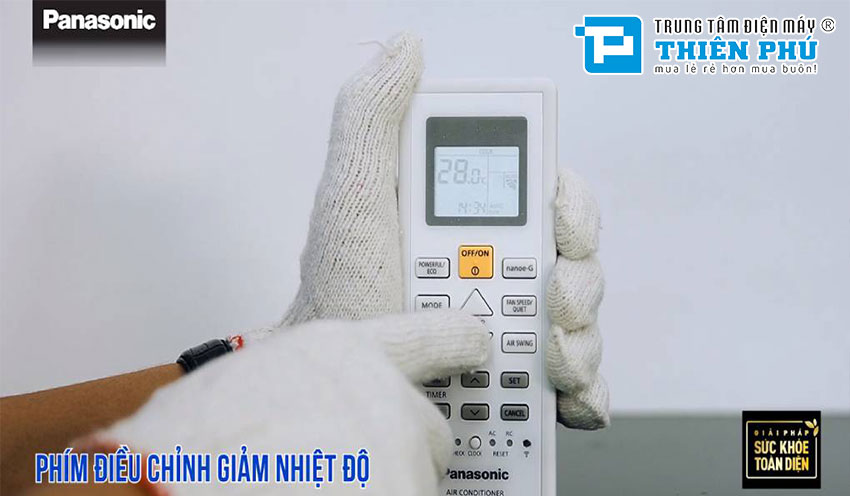 Hướng dẫn sử dụng các chức năng trên điều khiển điều hòa Panasonic CU/CS-N24ZKH-8