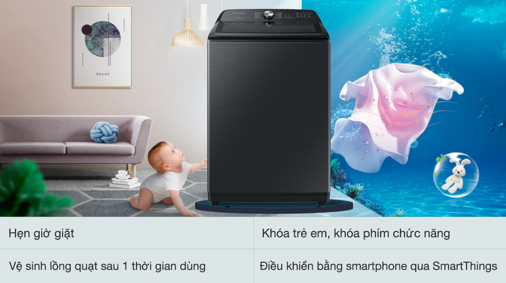 Có nên lựa chọn máy giặt Samsung WA23A8377GV/SV 23kg không?