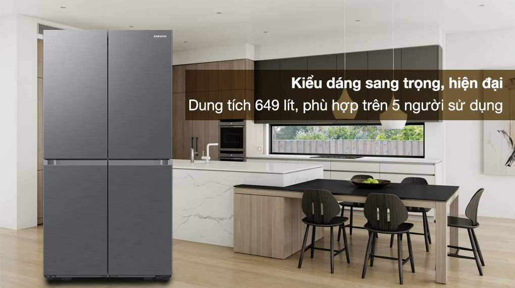 Phòng bếp gia đình nên sắm chiếc tủ lạnh 4 cánh nào?