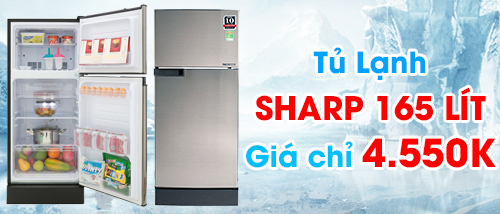 tủ lạnh Sharp inverter giá rẻ nhất