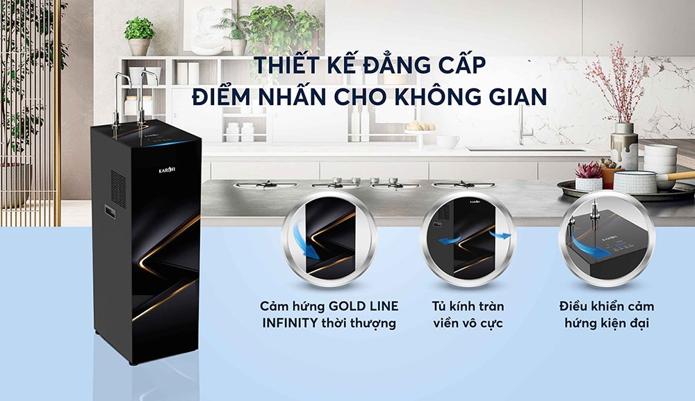 Thiết kế Gold Line Infinity tràn viền vô cực
