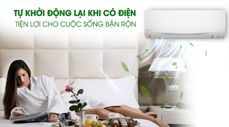 5 tiện ích bạn cần biết có trên điều hòa Daikin 2 chiều FTHF25VAVMV/RHF25VAVMV
