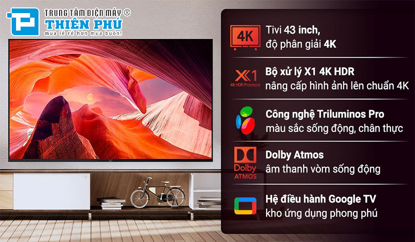 Trải Nghiệm Hình Ảnh Chất Lượng Cao Và Thông Minh Tuyệt Vời Từ Tivi Sony  Kd-43X80L