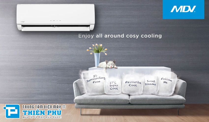 điều hòa MDV 12000Btu 1 Chiều Inverter MDVG-13CRDN8