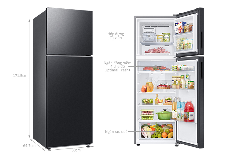 3 mẫu tủ lạnh 2 cánh phù hợp với không gian phòng bếp nhỏ