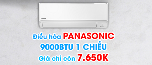 Điều hòa Panasonic 9000btu 1 chiều giá rẻ nhất