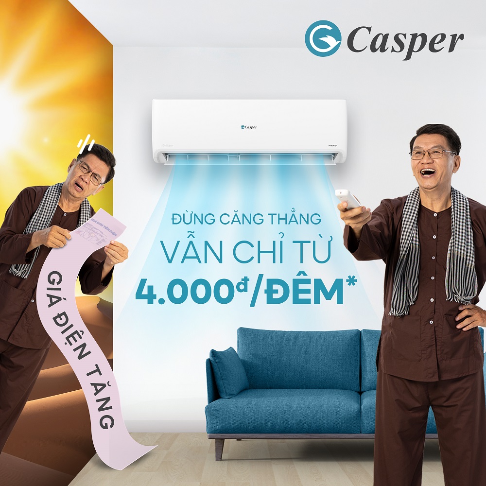 Làm lạnh tốt và tiết kiệm điện năng, giá rẻ chỉ có thể là điều hòa Casper GC-09IS35