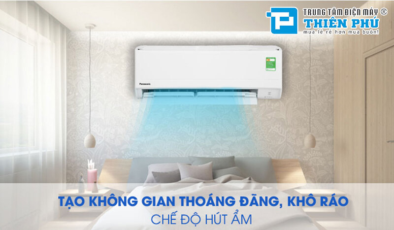 Chế độ hút ẩm giúp không gian thoáng đãng, khô ráo